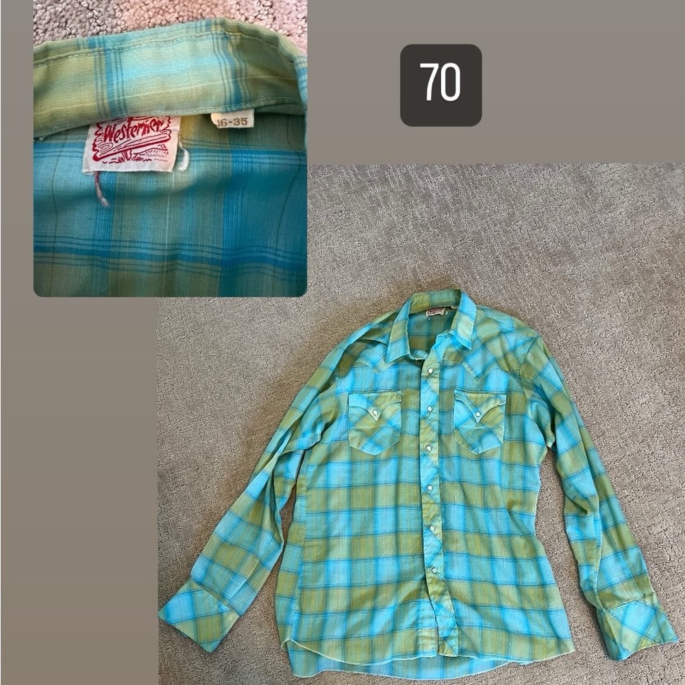 Vintage Westerner L Womens pearl snap